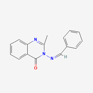 molecular formula C16H13N3O B11729442 3-[(Z)-benzylideneamino]-2-methylquinazolin-4-one 