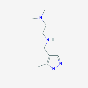 molecular formula C10H20N4 B11729454 [(1,5-dimethyl-1H-pyrazol-4-yl)methyl][2-(dimethylamino)ethyl]amine 