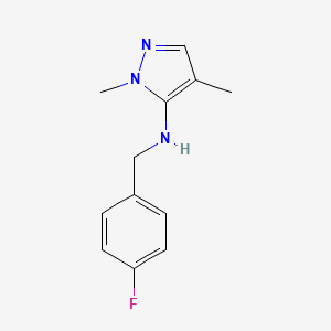 N-(4-fluorobenzyl)-1,4-dimethyl-1H-pyrazol-5-amine