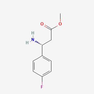 methyl (3R)-3-amino-3-(4-fluorophenyl)propanoate