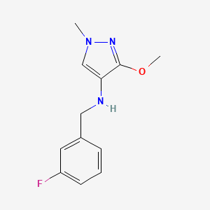 N-[(3-fluorophenyl)methyl]-3-methoxy-1-methyl-1H-pyrazol-4-amine