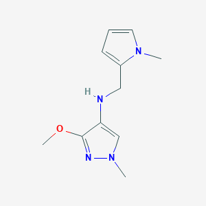 3-methoxy-1-methyl-N-[(1-methyl-1H-pyrrol-2-yl)methyl]-1H-pyrazol-4-amine