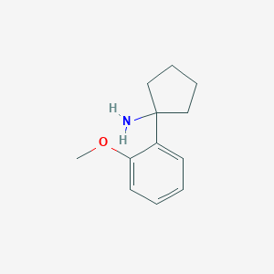 molecular formula C12H17NO B11729559 1-(2-Methoxyphenyl)cyclopentanamine 