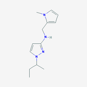 molecular formula C13H20N4 B11729579 1-(butan-2-yl)-N-[(1-methyl-1H-pyrrol-2-yl)methyl]-1H-pyrazol-3-amine 