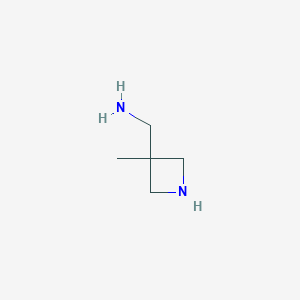 molecular formula C5H12N2 B11729610 (3-Methylazetidin-3-yl)methanamine 