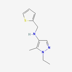 1-ethyl-5-methyl-N-(thiophen-2-ylmethyl)-1H-pyrazol-4-amine