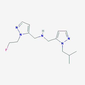 {[1-(2-fluoroethyl)-1H-pyrazol-5-yl]methyl}({[1-(2-methylpropyl)-1H-pyrazol-5-yl]methyl})amine