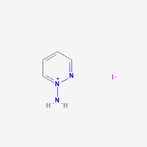 molecular formula C4H6IN3 B11729712 1-Aminopyridazin-1-ium iodide CAS No. 35073-04-2