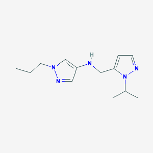 N-{[1-(propan-2-yl)-1H-pyrazol-5-yl]methyl}-1-propyl-1H-pyrazol-4-amine