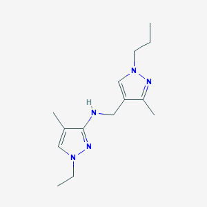 1-ethyl-4-methyl-N-[(3-methyl-1-propyl-1H-pyrazol-4-yl)methyl]-1H-pyrazol-3-amine