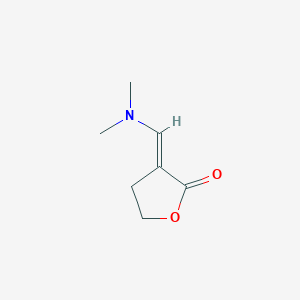 molecular formula C7H11NO2 B11729801 2(3H)-Furanone, 3-[(dimethylamino)methylene]dihydro-, (3E)- 