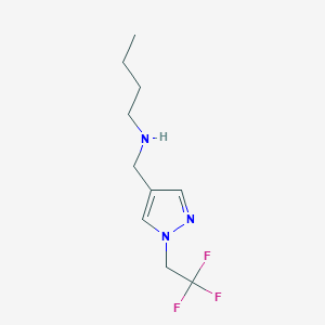 butyl({[1-(2,2,2-trifluoroethyl)-1H-pyrazol-4-yl]methyl})amine