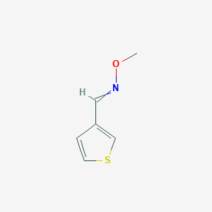 molecular formula C6H7NOS B11729843 Methoxy[(thiophen-3-yl)methylidene]amine 