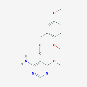 5-(3-(2,5-Dimethoxyphenyl)prop-1-ynyl)-6-methoxypyrimidin-4-amine