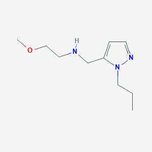 molecular formula C10H19N3O B11729861 (2-methoxyethyl)[(1-propyl-1H-pyrazol-5-yl)methyl]amine 