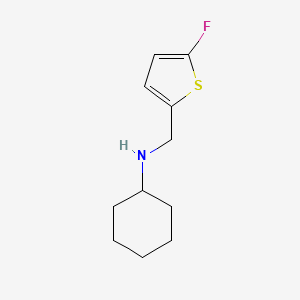 molecular formula C11H16FNS B11729865 N-[(5-fluorothiophen-2-yl)methyl]cyclohexanamine 