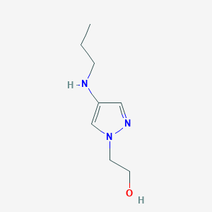 molecular formula C8H15N3O B11729890 2-[4-(propylamino)-1H-pyrazol-1-yl]ethan-1-ol 