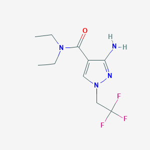 3-Amino-N,N-diethyl-1-(2,2,2-trifluoroethyl)-1H-pyrazole-4-carboxamide