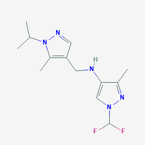 1-(difluoromethyl)-3-methyl-N-{[5-methyl-1-(propan-2-yl)-1H-pyrazol-4-yl]methyl}-1H-pyrazol-4-amine