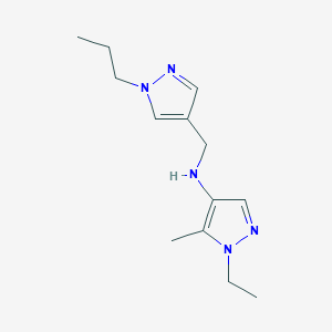 1-ethyl-5-methyl-N-[(1-propyl-1H-pyrazol-4-yl)methyl]-1H-pyrazol-4-amine