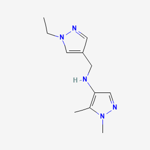 N-[(1-Ethyl-1H-pyrazol-4-YL)methyl]-1,5-dimethyl-1H-pyrazol-4-amine