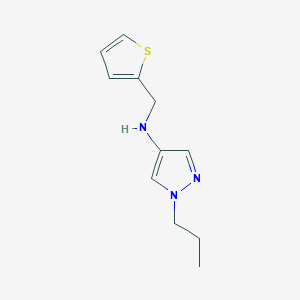 1-propyl-N-(thiophen-2-ylmethyl)-1H-pyrazol-4-amine