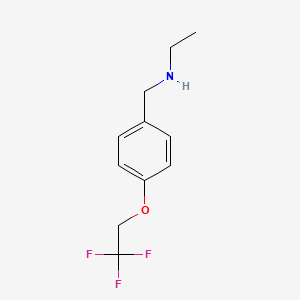 Ethyl({[4-(2,2,2-trifluoroethoxy)phenyl]methyl})amine