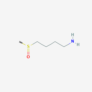 molecular formula C5H13NOS B11730021 4-[(R)-methylsulfinyl]butan-1-amine 