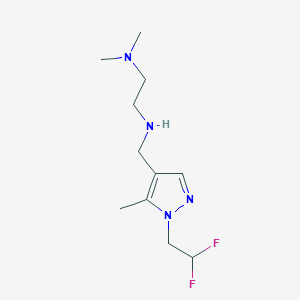 {[1-(2,2-difluoroethyl)-5-methyl-1H-pyrazol-4-yl]methyl}[2-(dimethylamino)ethyl]amine