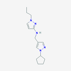 N-[(1-cyclopentyl-1H-pyrazol-4-yl)methyl]-1-propyl-1H-pyrazol-3-amine