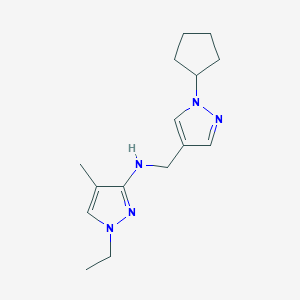 N-[(1-cyclopentyl-1H-pyrazol-4-yl)methyl]-1-ethyl-4-methyl-1H-pyrazol-3-amine