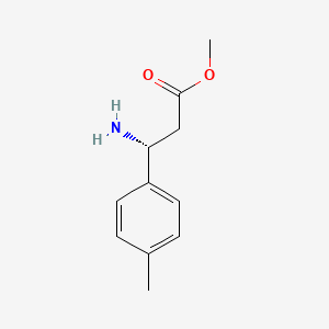 molecular formula C11H15NO2 B11730055 methyl (3R)-3-amino-3-(4-methylphenyl)propanoate CAS No. 1213648-97-5