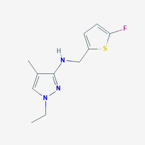 1-ethyl-N-[(5-fluorothiophen-2-yl)methyl]-4-methyl-1H-pyrazol-3-amine