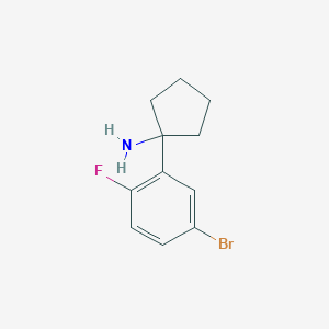 1-(5-Bromo-2-fluorophenyl)cyclopentanamine