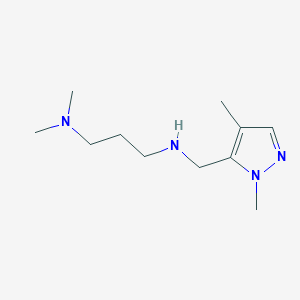 [(1,4-dimethyl-1H-pyrazol-5-yl)methyl][3-(dimethylamino)propyl]amine