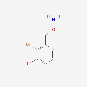 molecular formula C7H7BrFNO B11730086 O-[(2-bromo-3-fluorophenyl)methyl]hydroxylamine 