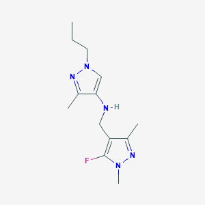 N-[(5-fluoro-1,3-dimethyl-1H-pyrazol-4-yl)methyl]-3-methyl-1-propyl-1H-pyrazol-4-amine