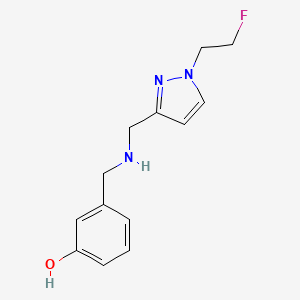 3-[({[1-(2-fluoroethyl)-1H-pyrazol-3-yl]methyl}amino)methyl]phenol