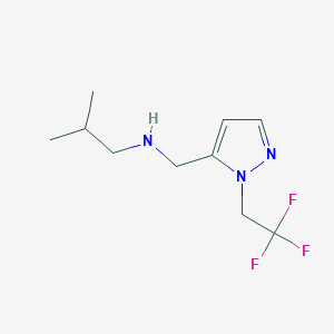 (2-methylpropyl)({[1-(2,2,2-trifluoroethyl)-1H-pyrazol-5-yl]methyl})amine