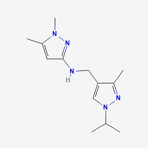 1,5-dimethyl-N-{[3-methyl-1-(propan-2-yl)-1H-pyrazol-4-yl]methyl}-1H-pyrazol-3-amine