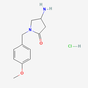 4-Amino-1-(4-methoxybenzyl)pyrrolidin-2-one hydrochloride