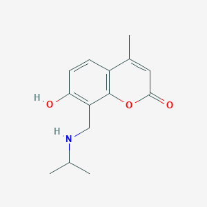 7-hydroxy-4-methyl-8-[(propan-2-ylamino)methyl]-2H-chromen-2-one