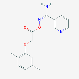 (Z)-[Amino(pyridin-3-YL)methylidene]amino 2-(2,5-dimethylphenoxy)acetate