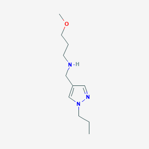 molecular formula C11H21N3O B11730266 (3-methoxypropyl)[(1-propyl-1H-pyrazol-4-yl)methyl]amine 