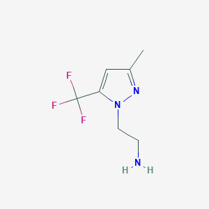 2-[3-Methyl-5-(trifluoromethyl)-1H-pyrazol-1-yl]ethanamine