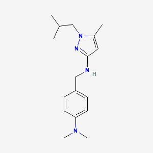 N-{[4-(dimethylamino)phenyl]methyl}-5-methyl-1-(2-methylpropyl)-1H-pyrazol-3-amine