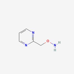 molecular formula C5H7N3O B11730318 O-[(pyrimidin-2-yl)methyl]hydroxylamine 