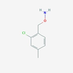 molecular formula C8H10ClNO B11730328 O-[(2-chloro-4-methylphenyl)methyl]hydroxylamine 