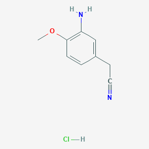 2-(3-Amino-4-methoxyphenyl)acetonitrile hydrochloride