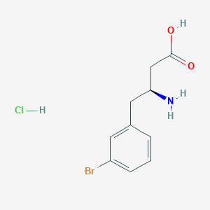 molecular formula C10H13BrClNO2 B11730360 (S)-3-Amino-4-(3-bromophenyl)butanoic acid hydrochloride 